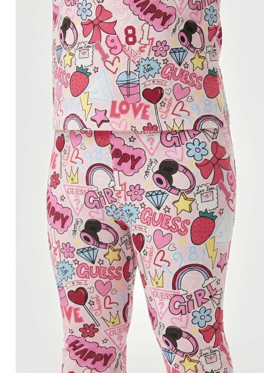 Guess Kids Guess Kids Spodnie materiałowe 183725 Kolorowy Regular Fit