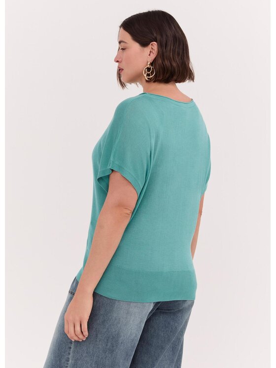 Fiorella Rubino Fiorella Rubino Sweter M226L008505N014 Turkusowy Boxy Fit