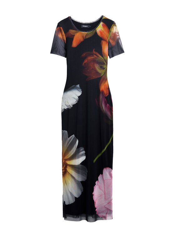 Desigual Desigual Haljina za svaki dan Roterdam 25SWVK12 Crna Slim Fit