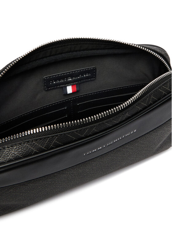 Tommy Hilfiger Tommy Hilfiger Несесер Th Flag Monogram Pouch AM0AM14146 Черен