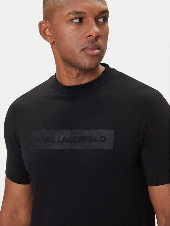 KARL LAGERFELD KARL LAGERFELD T-särk 755035 554221 Must Regular Fit