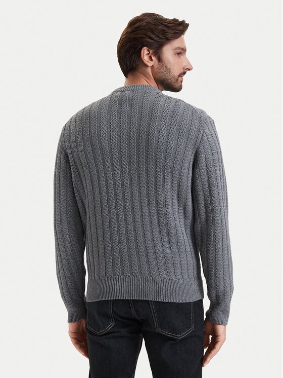 BOSS BOSS Pullover Arakingo 50565119 Grau Relaxed Fit