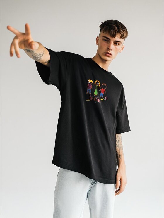 MyStars MyStars T-Shirt 125047 Czarny Oversize