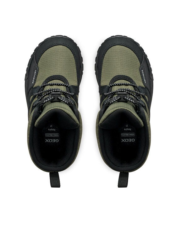Geox Geox Cizme de zăpadă J Trekkyup Boy B Abx J46MBC 08V50 C0450 D Verde închis