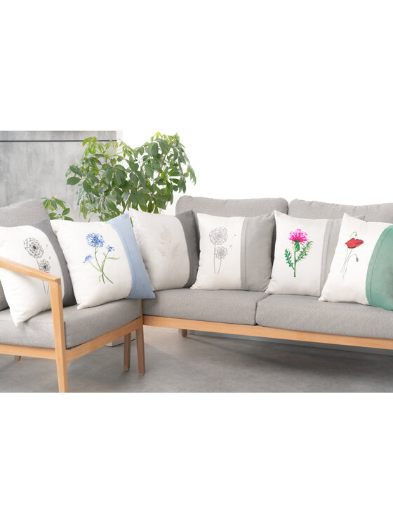 Doram design Doram design Poduszka dekoracyjna Poduszka dekoracyjna Dmuchawiec Antracyt 45 x 45 cm Szary