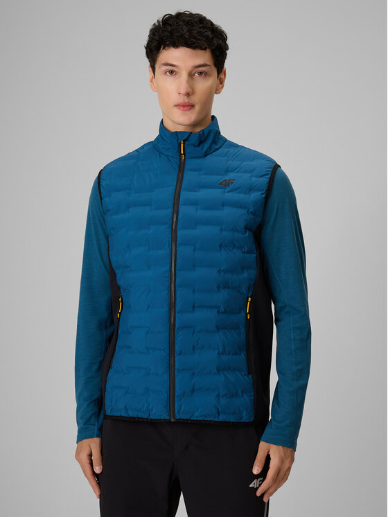 4F 4F Kamizelka TREKKING Niebieski Regular Fit