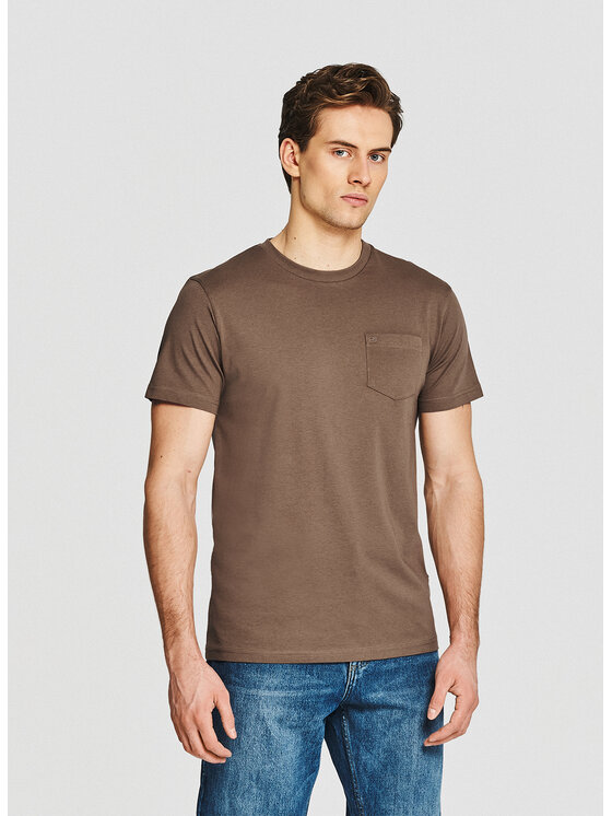 Pako Lorente Pako Lorente T-Shirt P26SF-TT-004 Brązowy Regular Fit