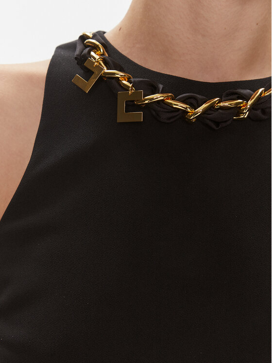 Elisabetta Franchi Elisabetta Franchi Koktélruha AB-573-41E2-V400 Fekete Regular Fit