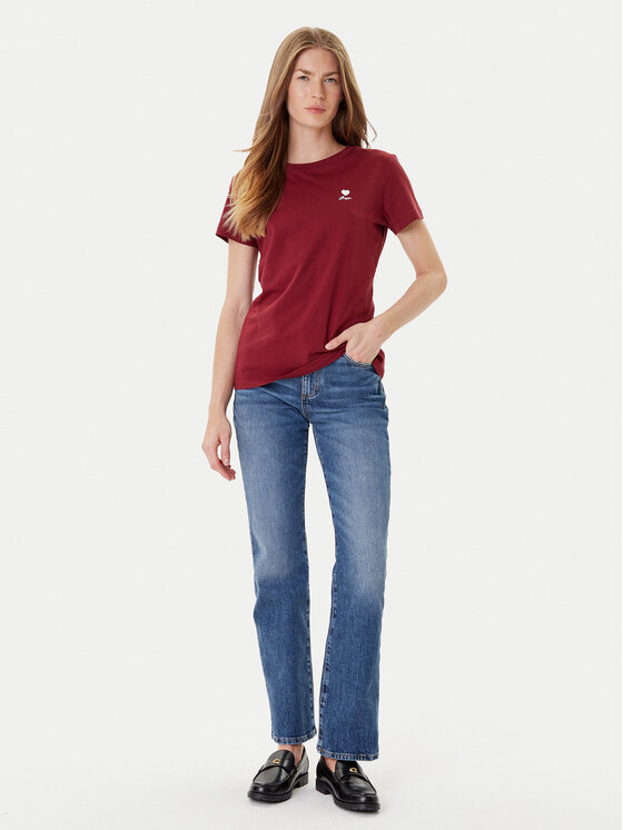 BOSS BOSS T-Shirt C_Esogo_3 50545288 Bordowy Regular Fit