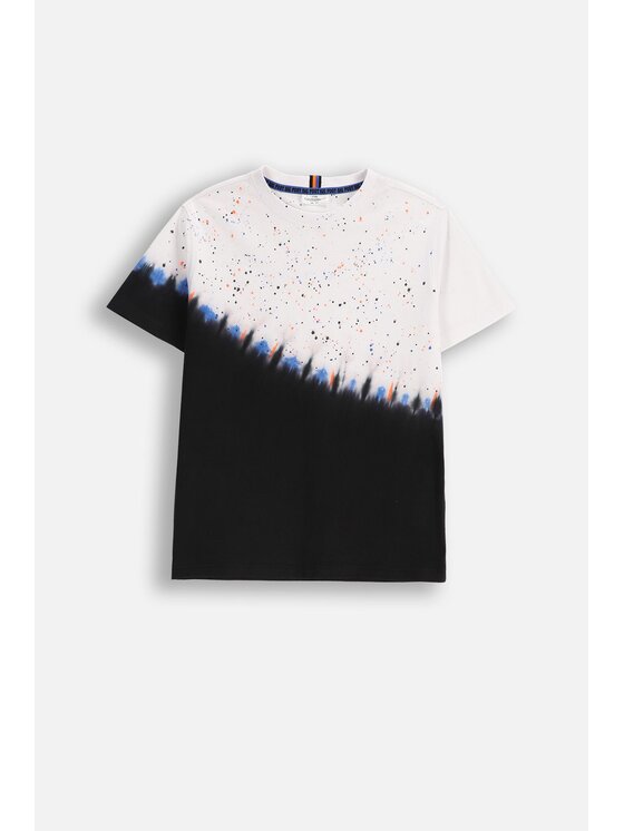 Dziecięcy T-Shirt Coccodrillo, Rozmiar 134, Biały, ZC5143201YBJ-001