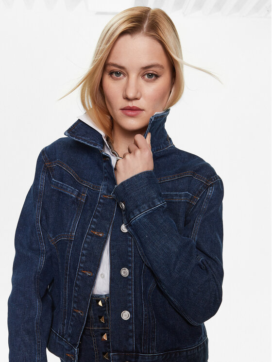 Trussardi Trussardi Jeansjacke 56S00882 Dunkelblau Slim Fit