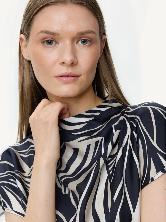 KMX Studio KMX Studio Bluzka 504560025 Czarny Straight Fit