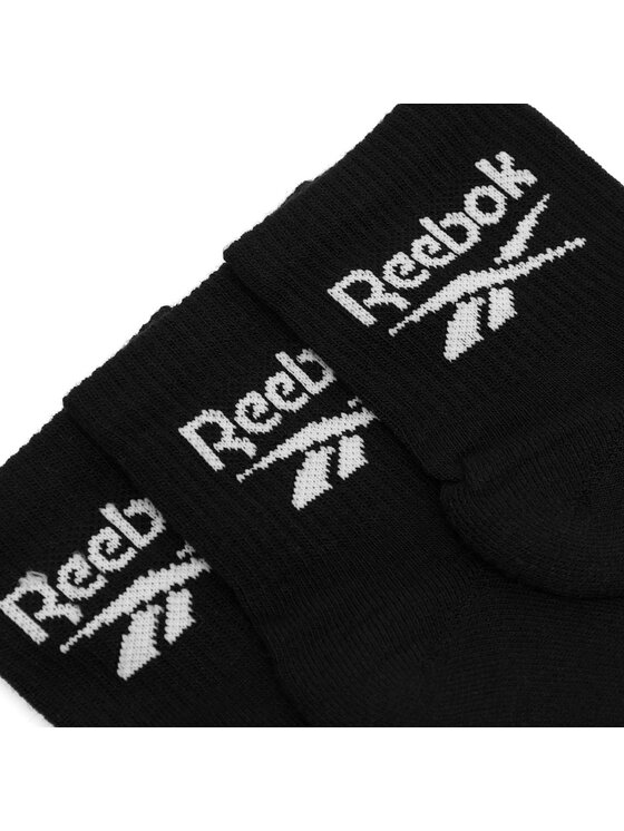 Reebok Reebok 3 pár uniszex hosszú szárú zokni R0427-SS24 (3-pack) Fekete