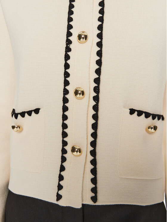 Luisa Spagnoli Luisa Spagnoli Kardigāns Megaduca 58398 Écru Slim Fit