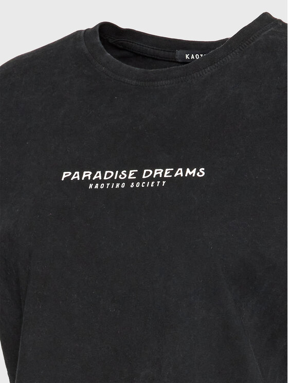 Kaotiko Kaotiko T-särk Paradise Dreams AL004-01-M002 Must Regular Fit
