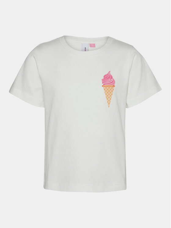 Vero Moda Girl Vero Moda Girl T-krekls 10292896 Balts Regular Fit
