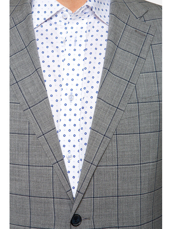 Lancerto Lancerto Garnitur Maldon Szary Regular Fit