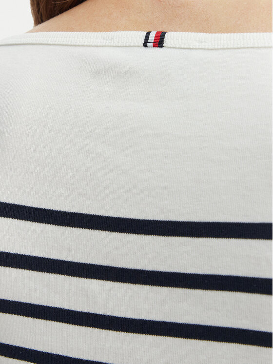 Tommy Hilfiger Tommy Hilfiger Majica New Cody WW0WW40589 Bijela Slim Fit