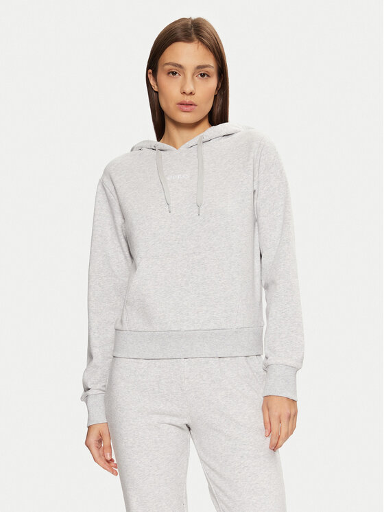Guess Guess Mikina O5RQ02 KCO31 Šedá Regular Fit