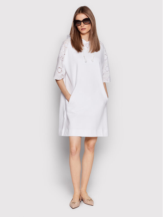 Vestito di maglia Efi 50469187 Bianco Regular Fit