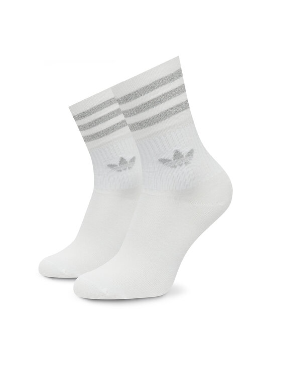 adidas adidas Set od 2 para ženskih visokih čarapa Glt Crew HC9561 Bijela