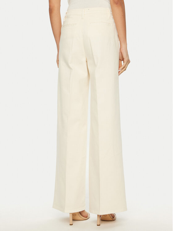 Luisa Spagnoli Luisa Spagnoli Džínsy Aceto 541773 Écru Wide Leg