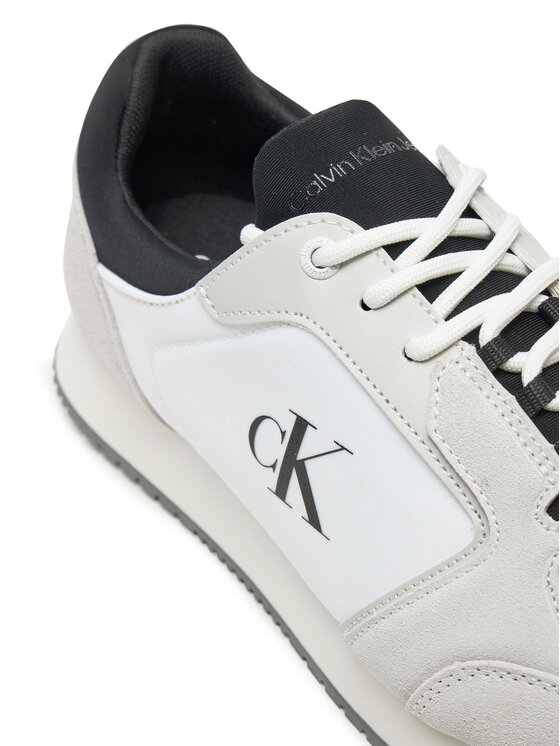 Calvin Klein Jeans Calvin Klein Jeans Sneakersy Retro Sock Runner Mg Wmm YM0YM01152 Bílá