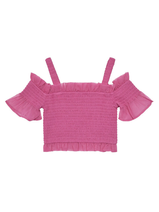 Guess Guess Bluse J5GH02 WA2T0 Rosa Regular Fit