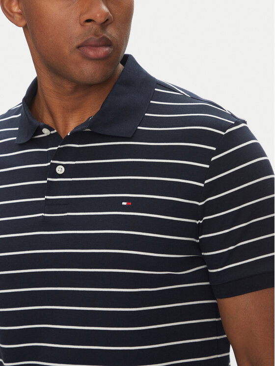 Tommy Hilfiger Tommy Hilfiger Polo MW0MW39994 Granatowy Regular Fit