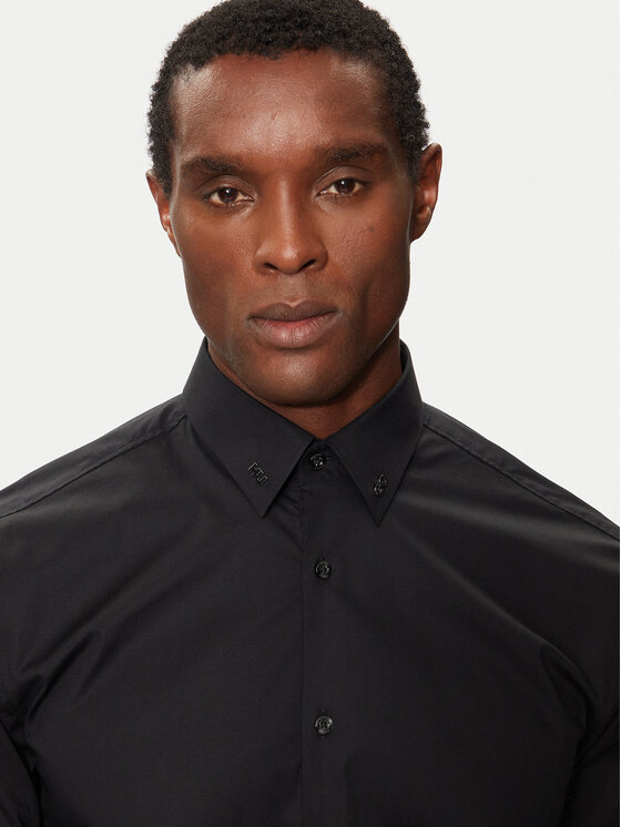 HUGO Hugo Camicia Ermo 50490712 Nero Regular Fit