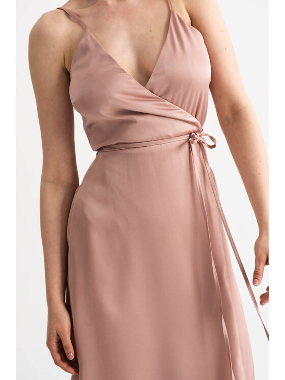 ROSE AVENUE ROSE AVENUE Sukienka koktajlowa S1 Różowy Regular Fit