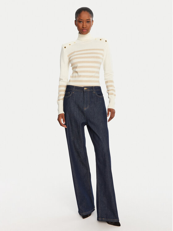 LOLA CASADEMUNT LOLA CASADEMUNT Džínsy MF2514007 Tmavomodrá Wide Leg