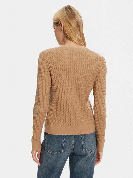 Tommy Hilfiger Tommy Hilfiger Svetr WW0WW44993 Hnědá Regular Fit