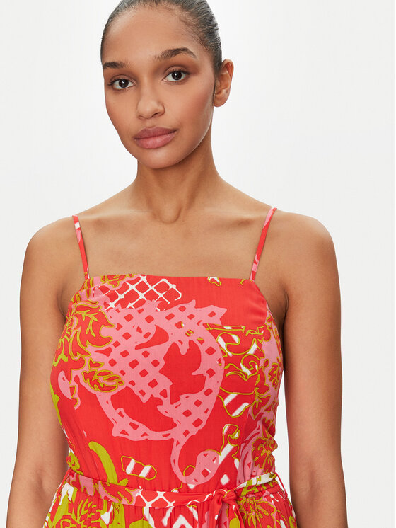Gaudi Gaudi Sommerkleid 511BD15015 Orange Regular Fit