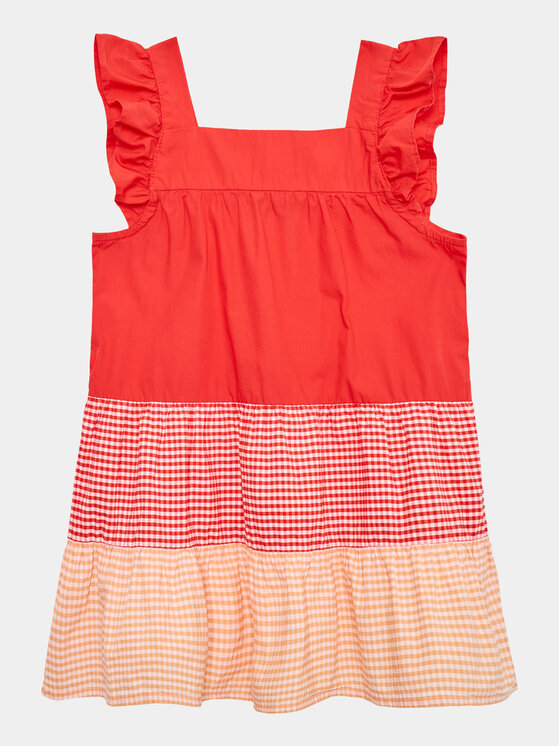 United Colors Of Benetton United Colors Of Benetton Sukienka codzienna 4EW7GV00U Czerwony Regular Fit