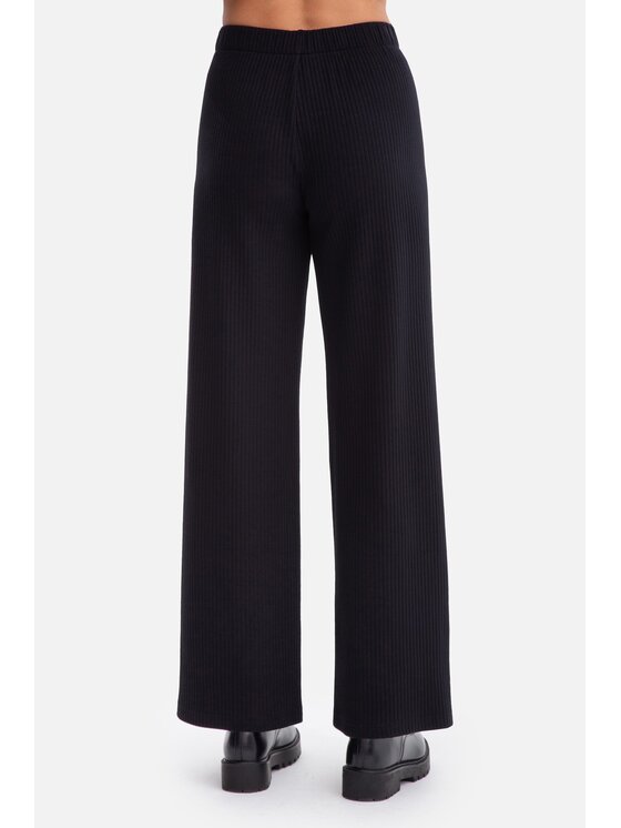 BeWear BeWear Spodnie dzianinowe b300 Czarny Baggy Fit