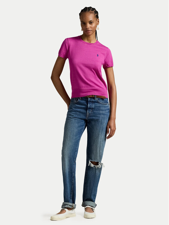 Polo Ralph Lauren Polo Ralph Lauren T-krekls 211971872010 Rozā Slim Fit