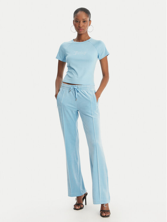 Juicy Couture Juicy Couture Tričko Baby JCWCT126317 Modrá Slim Fit