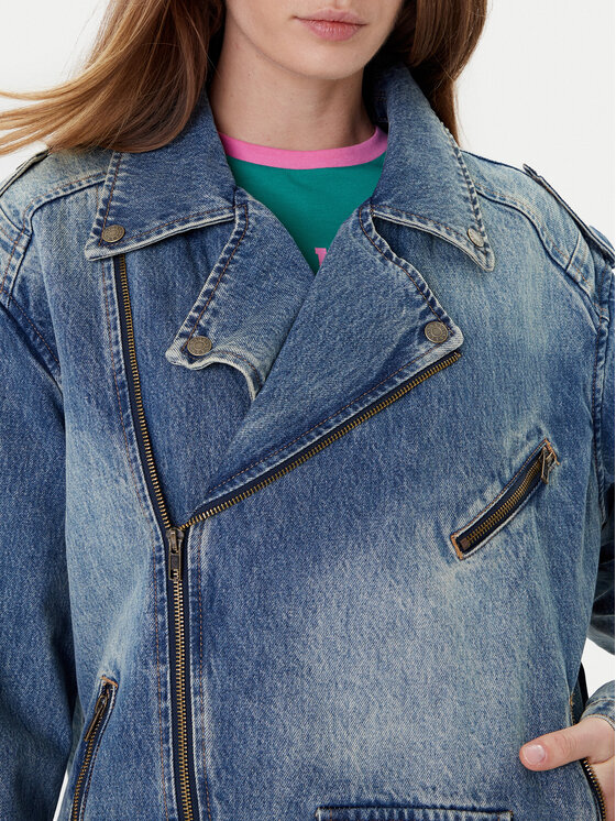 Guess Guess Τζιν μπουφάν W5YN70 D4XYZ Μπλε Regular Fit