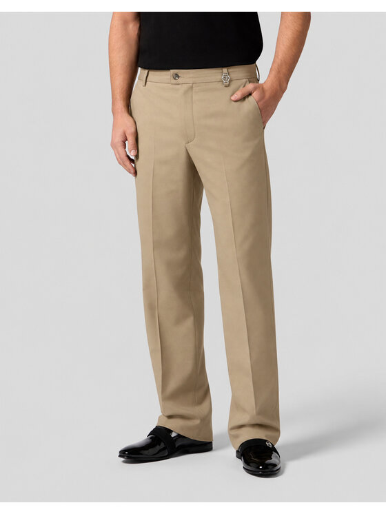 PHILIPP PLEIN PHILIPP PLEIN Chinosy 32056 Beżowy Chino Fit