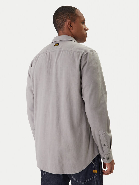 G-Star Raw G-Star Raw Риза Marine D24963-D454 Сив Slim Fit