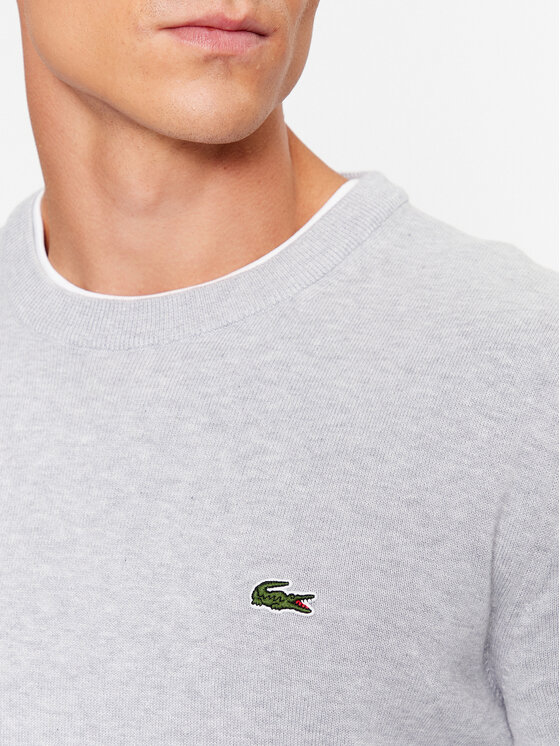 Lacoste Lacoste Megztinis AH1985 Pilka Regular Fit
