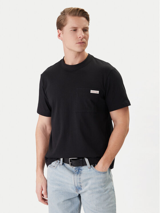 Calvin Klein Jeans Calvin Klein Jeans Tričko LV04RF280G Čierna Regular Fit