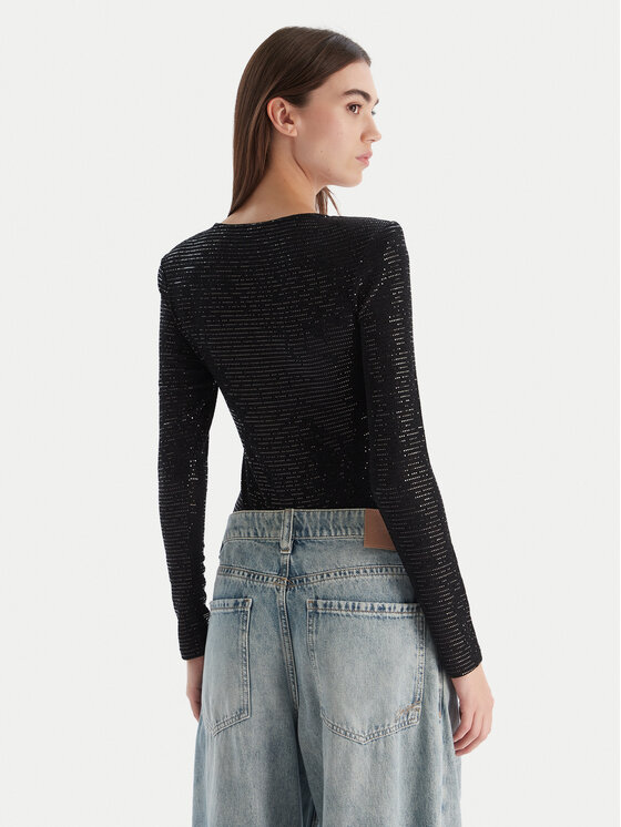 HUGO HUGO Боді Dammery 50546238 Чорний Slim Fit