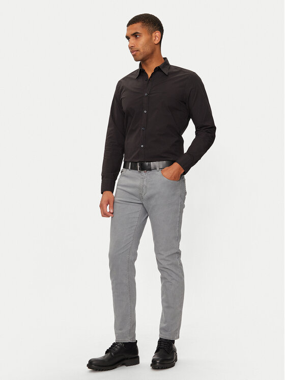 BOSS Boss Marškiniai 50518304 Juoda Regular Fit