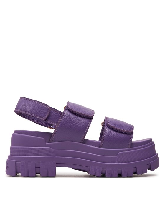 Buffalo Sandali Donna 1291390 - Bianco, Tacco A Blocco, Chiusura A Fibbia, Materiale Sintetico