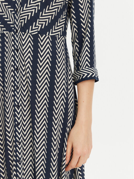YAS YAS Sukienka koszulowa Savanna 26022663 Granatowy Loose Fit