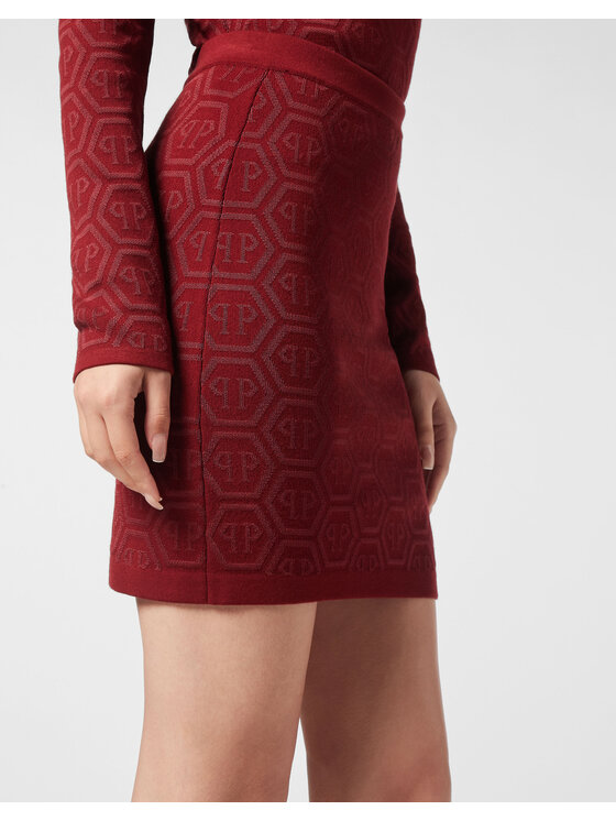 PHILIPP PLEIN PHILIPP PLEIN Mini sukně 26377 Bordó