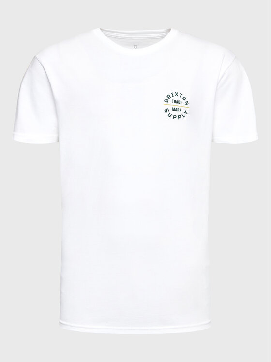 Męski T-Shirt Brixton, Rozmiar S, Biały, Oath 16410