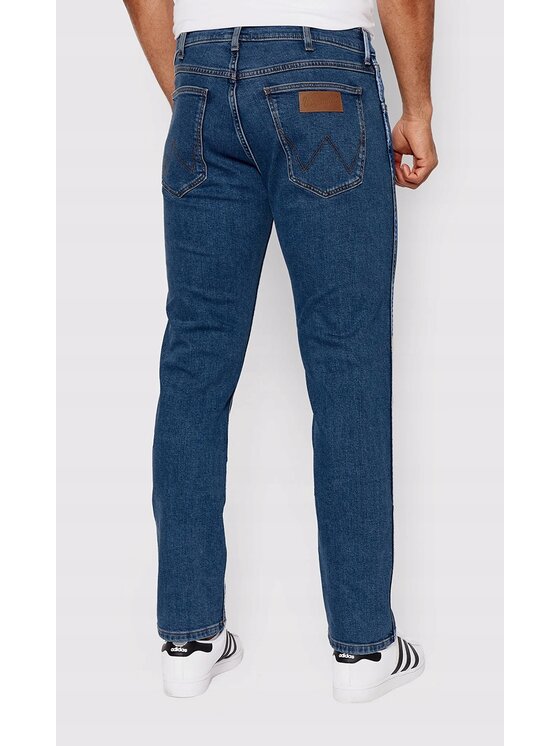 Wrangler Wrangler Jeansy Greensboro Niebieski Regular Fit